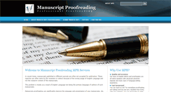 Desktop Screenshot of manuscript-proofreading.com