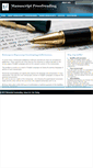 Mobile Screenshot of manuscript-proofreading.com